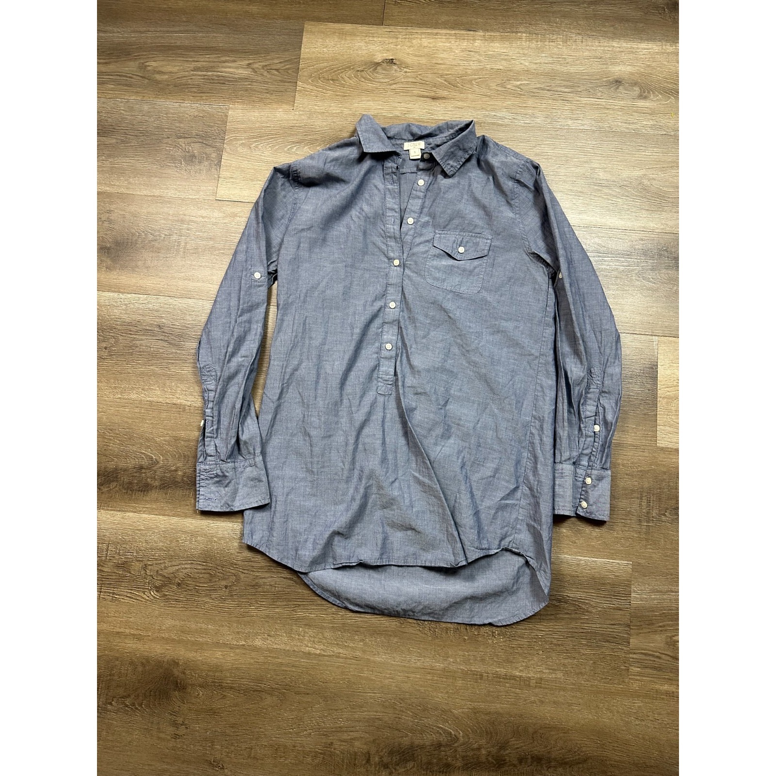 J.Crew Long Sleeve Button Up Men's S Grey Collared Casual Preppy